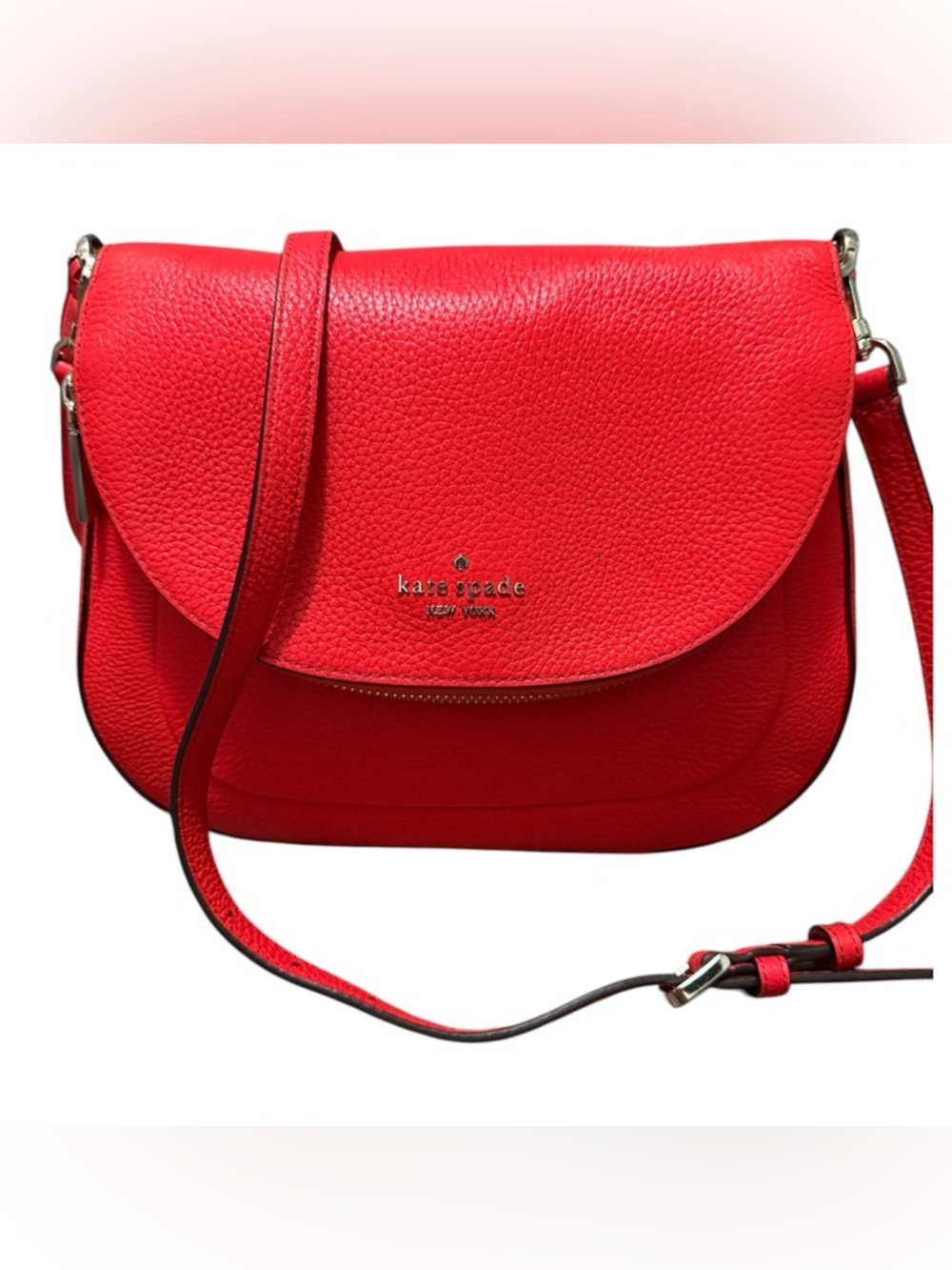 Kate Spade Geranium Leila Medium Flap Shoulder Bag